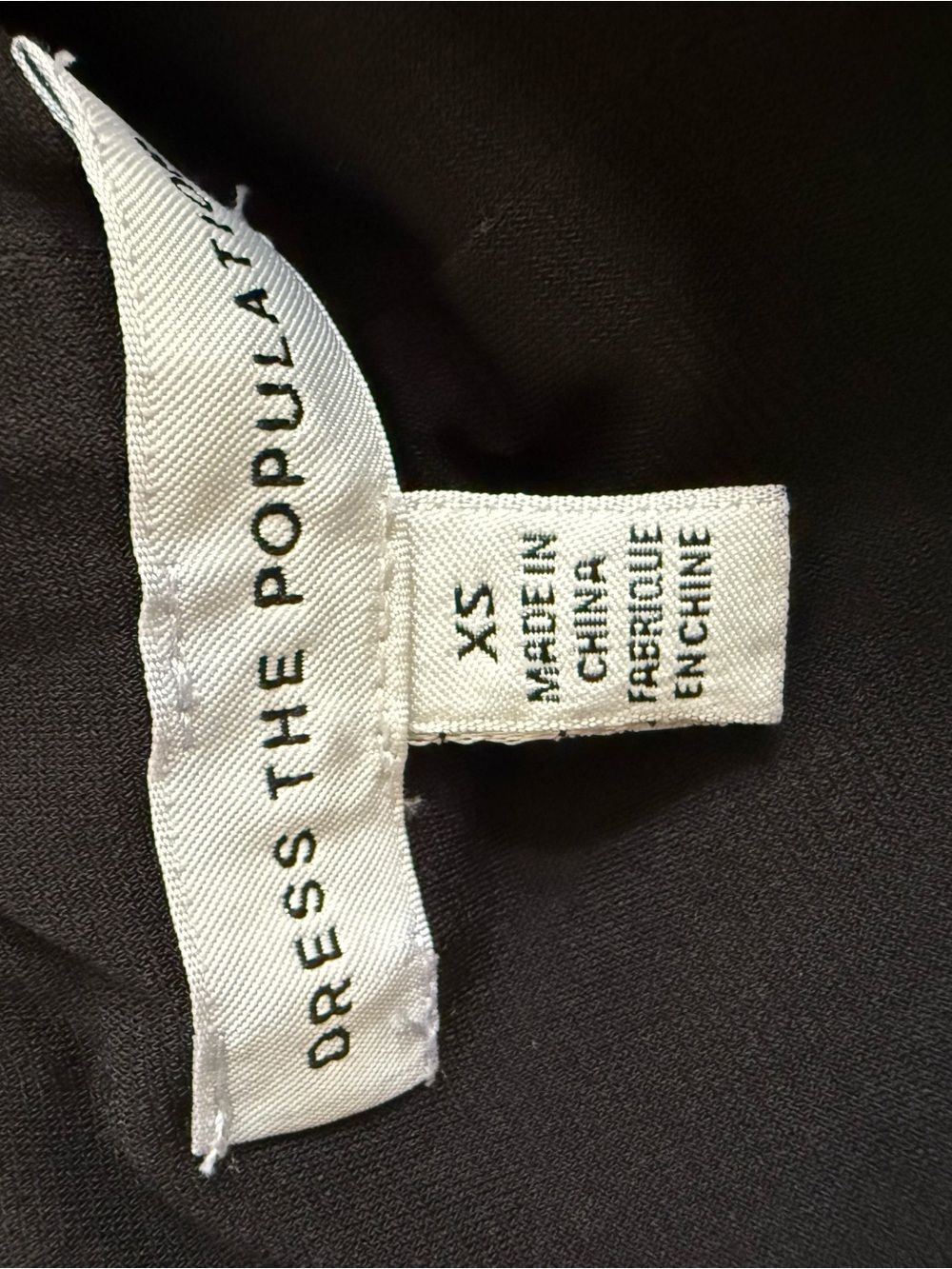 DRESS THE POPULATION Black Halter Dress XS - Picture 5 of 6